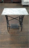Cast Iron Base with Marble Top