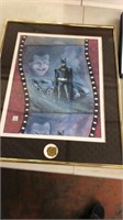 Three Batman framed pictures