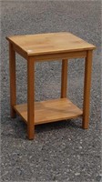 Small wood table 14in by 16 in by 20 in