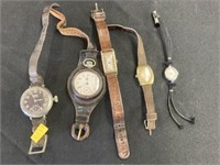 5 Various Wrist Watches