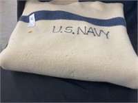 U.S. Navy Vintage Wool Blanket