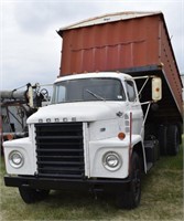 1973 Dodge 600 Grain Truck, 15ft Steel B&H w/Roll