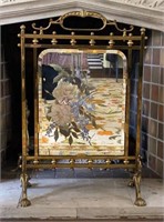 Art Nouveau Inspired Mirror Fire Screen