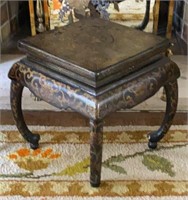 Chinese Black Lacquered Table w/Gilt