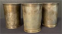 Three Sterling Mint Julip Cups