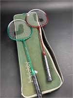 Jaques London Racquetball Set- 2 Racquets, Posts