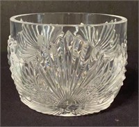 Lalique France Crystal Bowl Etched Signature