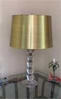 1940's Vintage Stacked Glass Lamp
