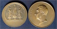 Two Bronze Commemorative Coins