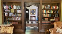 Ten Shelves of Books Built In Library