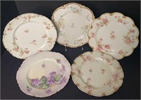 Five Haviland China Porcelain Plates