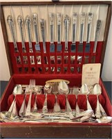 Large Lot Misc. Silver Plate Flatware In Chest