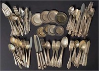Large Grouping of Silver Plate Flatware
