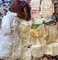 Box of Soft Goods, Linens, Table Cloths