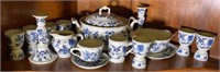 Fifteen Pieces of Blue Danube China