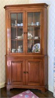 Cherry Corner Cupboard Cabinet