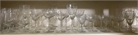 33 Pieces Misc Etched Crystal & Fine Stemware