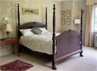 Three Piece Mahogany Empire Revival Bedroom Suite