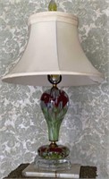 St Clair Paperweight Lamp with Original Finial