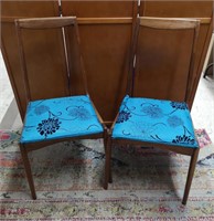 Pair of Teak Wooden Chairs vintage.