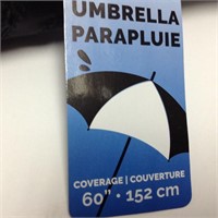 Parapluie 60’’ (152cm) noir Neuf