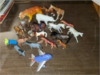large group of plastic and rubber animals
