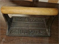 cast iron grill press