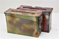 (2) Metal Ammo Box