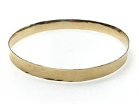 14K Bangle Bracelet 8.4g TW