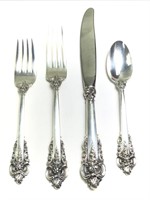 Wallace Sterling Grand Baroque 4 Pc Place Setting