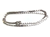 Heavy & Nice Sterling Baht Link Necklace