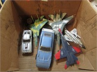 6-- SMALL DIE CAST AIRPLANES & CARS