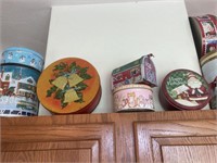 Assorted style and size tins