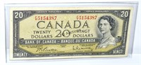 Canada $20 Bill 1954 Issue
