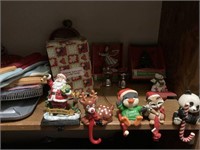 Christmas items, plasma globe, Easter decor, other