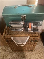 Laundry hamper, metal toolbox, black & decker