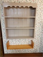 Country Style Wall Cabinet & Shelves