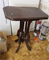 Antique Wood Side Stand