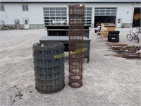 roll of wooven wire and concrete wire