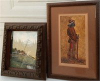 804 - LOT OF 2 FRAMED ART