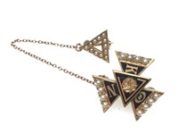 Vintage Kappa Zeta Phi Fraternity Pin