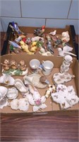VARIOUS FIGURINES, DISHES & MORE, 2 BOX LOTS