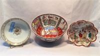 3 VARIOUS ORIENTAL BOWLS