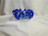 Mid Century Murano Glass Controlled Bubble Bowl