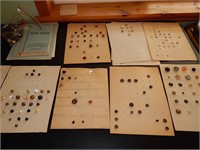 Old Button Collection on Cards & Pamphlets
