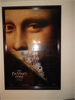 Framed Movie Poster Davinci  Code