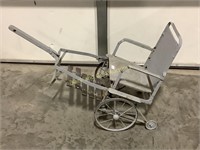 Child's Antique Wood & Metal Cart