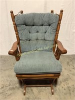 Large Cushioned Gliding/Rocking Chair