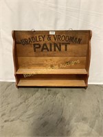 “Bradley and Vrooman Paint” decor shelf