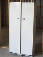 Double door metal storage cabinet